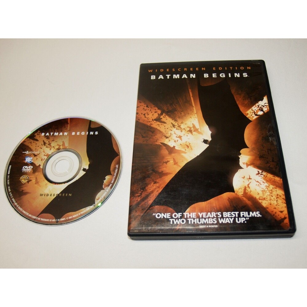 Batman Begins (DVD, 2005, Widescreen Edition) Dark Knight, Christian Bale